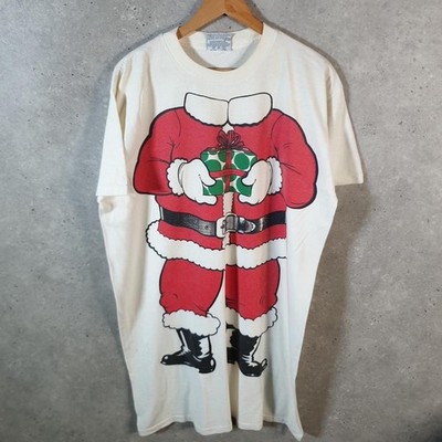 Vintage Joe Boxer Santa Outfit 90s USA Single Stitch T-Shirt Herren XL weiß