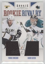 2011-12 Panini Rookie Anthology Rivalry Materials Harri Sateri Tomas Vincour 2o7