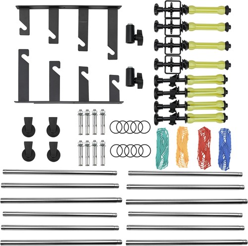 Fotografie 4 Rollen Wand-/Decken-/Lichtstativ montiert manuell Fotostudio Rückseite - Bild 2 von 7