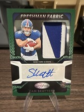 2025 Panini Certified Cam Skattebo Green /15 FOTL Rookie Patch Auto #FBC-CSO