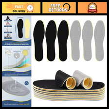 6 Pairs Thin Shoe Inserts, Cuttable Washable Memory Foam Insoles for Men Women
