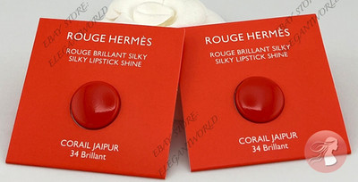 Hermes Lipstick Rouge Silky Shine - CORAIL JAIPUR 34 Brillant, New