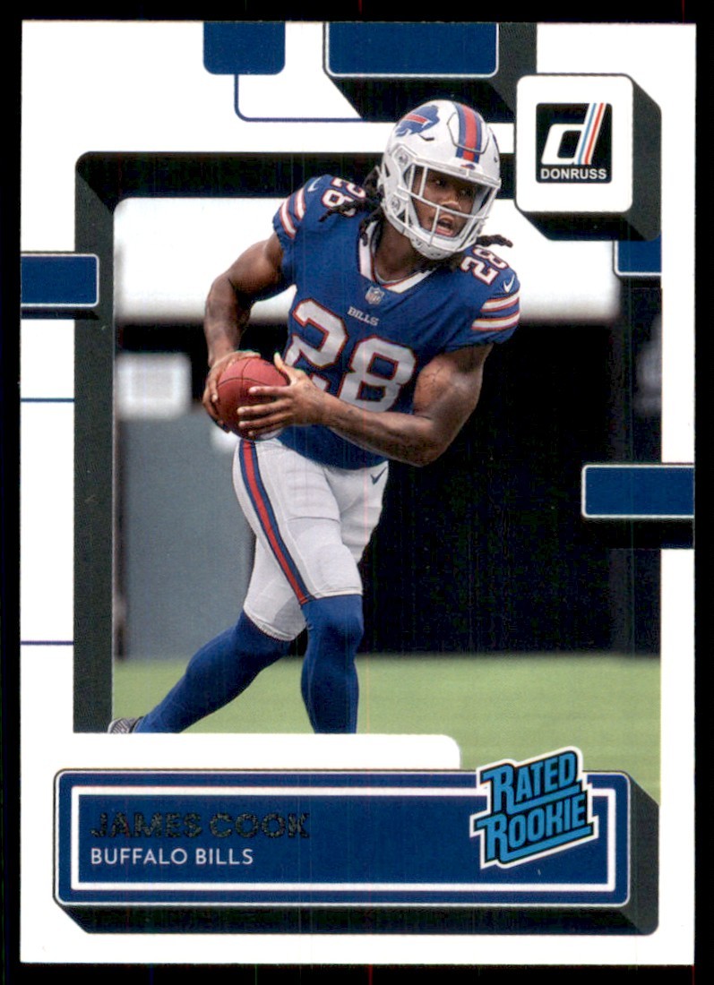 2022 Donruss Rated Rookies James Cook Rookie Buffalo Bills #315
