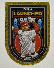 2025 Topps Cosmic Chrome Albert Pujols Launched Into Orbit Gold /50 LIO-1