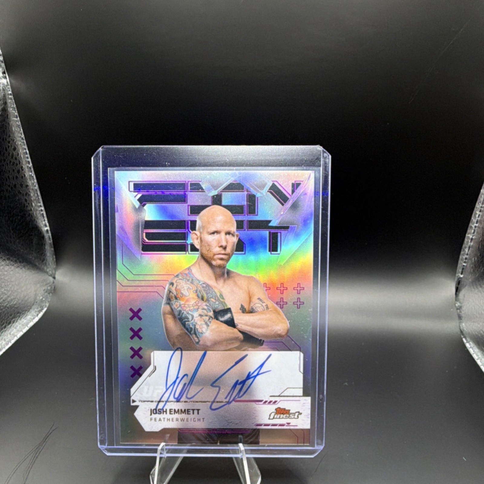 2025 Topps Finest UFC Josh Emmett Autograph Refractor #FA-JE