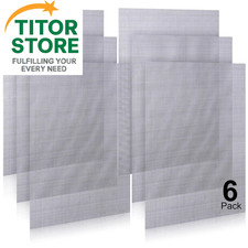 6 Pack 12 8 Inch Wire Mesh Screen, 1mm Hole 20 304 Stainless Silver