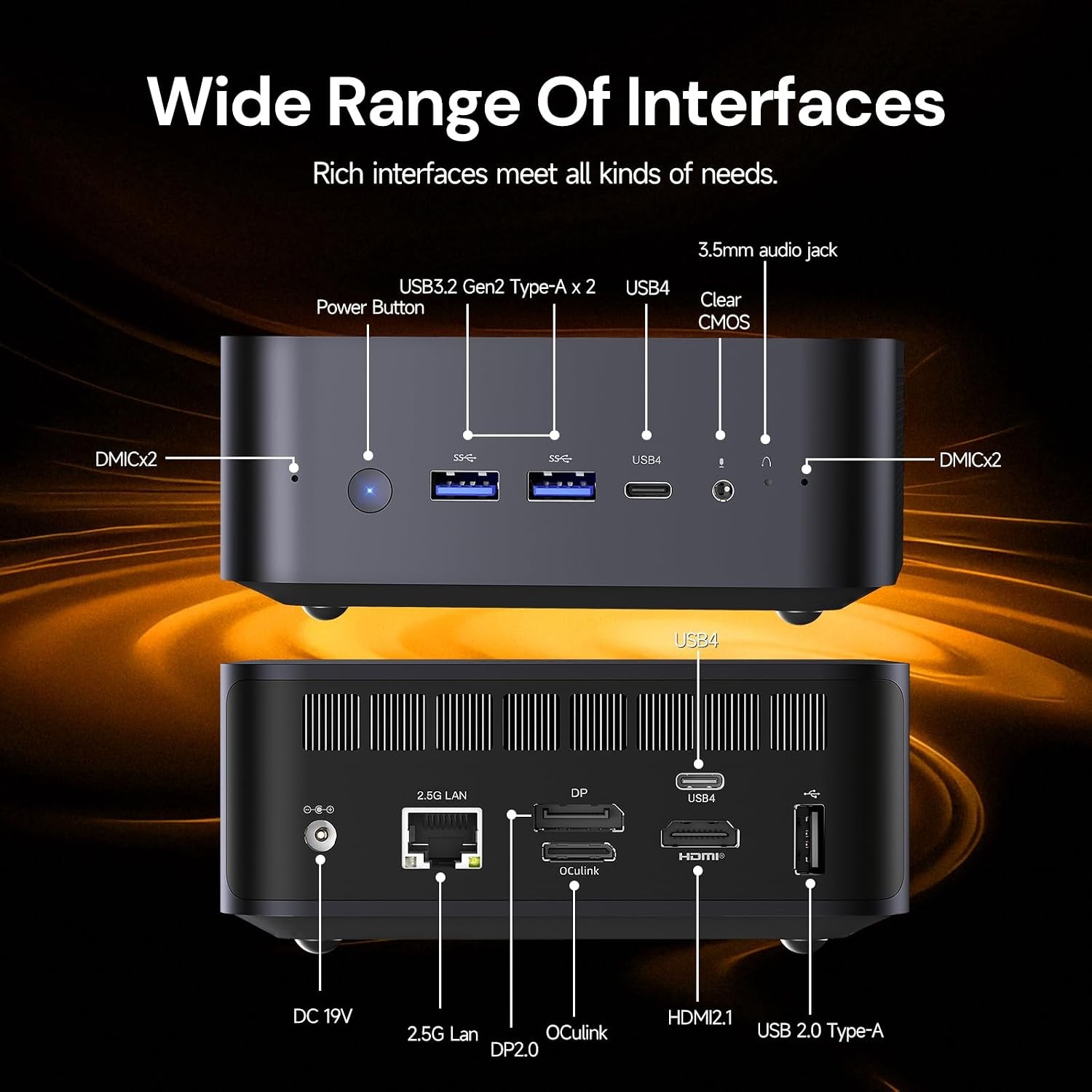 Gaming Mini PC Barebone – AMD Ryzen 7 255, OCuLink, No RAM