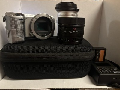 Sony NEX-5R Mirrorless Camera Body W/ 7Art 50mm & 35mm Lenses [Read Description]