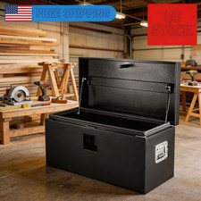 Diamond Plate Tool Box With Lock Keys Waterproof Trailer Storage 24x 15x 15 Diamond Plate Tool Box With Lock Keys Waterproof Trailer Storage 24x 15x 15