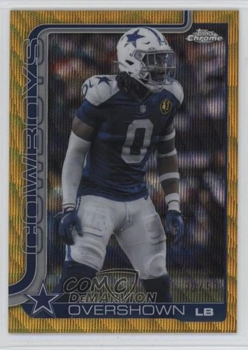 2025 Topps Chrome Football Gold Wave Refractor DeMarvion Overshown #78