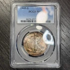 MS65 1945-S 50C Walking Liberty Silver Half Dollar, PCGS- Nicely Toned
