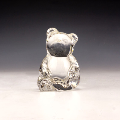 Vintage Prinzessinnenhaus - Westdeutscher Glasbär Briefbeschwerer Figur