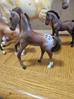 4 GC Vintage Horses Plastic Figures  1 Large Action And 3 Smaller Size — photo 2