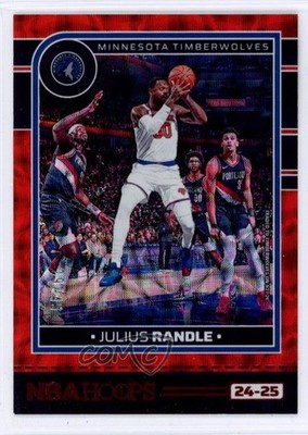 2024-25 Panini NBA Hoops Red Scope 29/49 Julius Randle #89 13ab