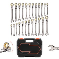 Uimoso 24-piece Flex-head Ratcheting Combination Wrench Set With 72-tooth Design Uimoso 24-piece Flex-head Ratcheting Combination Wrench Set With 72-tooth Design