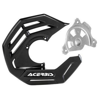 Acerbis X-Future Front Disc Cover with Mounting Kit Black For Husaberg FE 501
