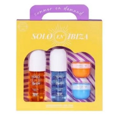 Solo en Ibiza Fragrance Body Mist & Body Cream 4 pc Gift Set   Summer on Demand