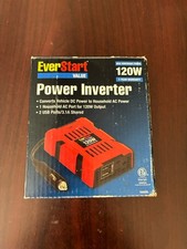 Everstart Power Inverter Car Adapter 120W Model 70000M DC to AC 2 USB Ports NEW