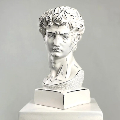 Handmade David Pencil Sketch Design Art Sculpture, Modern Home Table Shelf Decor