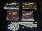star wars lego sets 18 + starship sets 75376,75404,75377, 75405, 75375 and 75356