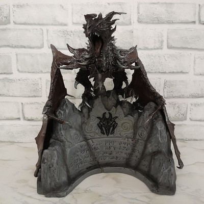 Elder Scrolls Skyrim Alduin Dragon Statue With Stand