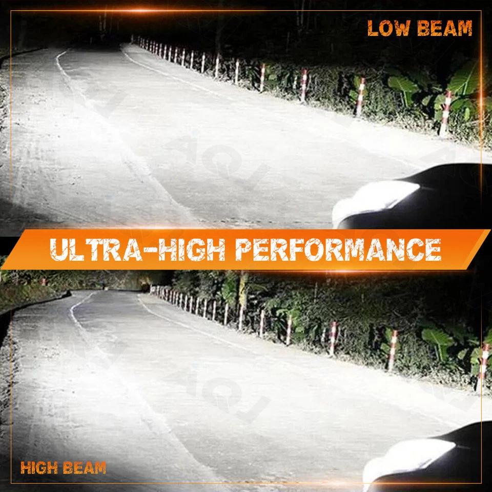 Super Bright White 4pcs LED Headlights High/Low Beam For Chevrolet V30 1988 Foto 2 de 4