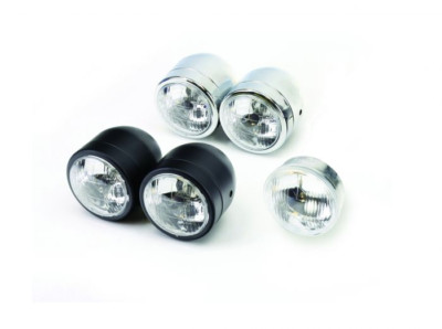 Open Box Bike-It UTV Twin Round Dominator Headlight H4 12V 60/55W
