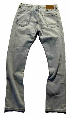 Jeans ZARA Homme Bleu Clair Délavé Brut - Taille 36 - Occasion En Bon état - Fabriqué Au Maroc