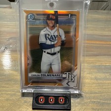 2021 Bowman Chrome 1st Carlos Colmenarez Orange Refractor /75