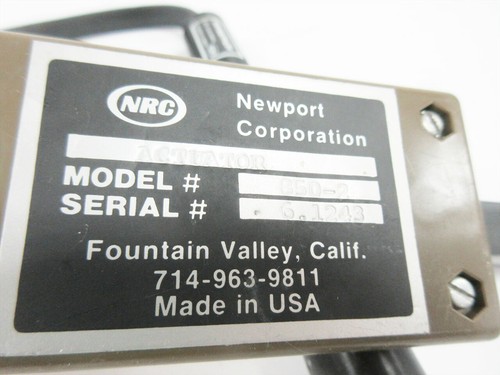 NEWPORT NRC 850-2 ACTUATOR - Picture 6 of 6
