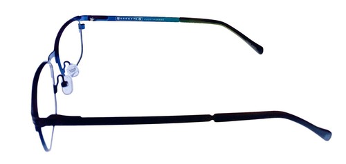 Gafas oftálmicas para hombre Lucky Brand rectangulares metal azul D802 47 mm - Imagen 3 de 6