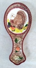 Thanksgiving Turkey Spoon Rest Ceramic Dishwasher Safe Holiday Dining Decor.