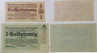 Brandenburg, Havel, magistrate, 1, 5 gold pennies 1923, value-resistant emergency money