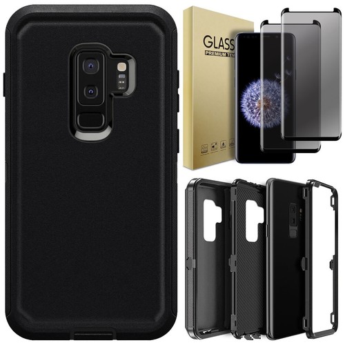 For Samsung Galaxy S9/S9+ Heavy Duty Case Hybrid Cover / Privacy Tempered Glass - Picture 26 of 55