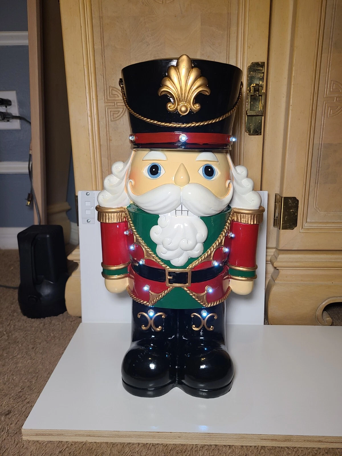 Nutcracker 17" With LED Lights - New 2019 Made In China For Plow & Hearth, VA.