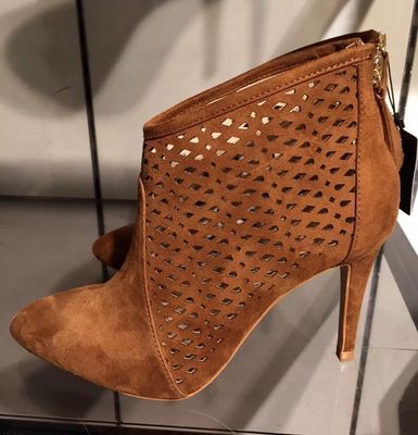 open cut ankle boots
