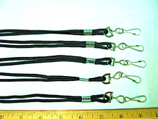 60 Lanyard 36" Badge ID Holder Swivel Clip Black Woven Neck Strap PN-Y487353