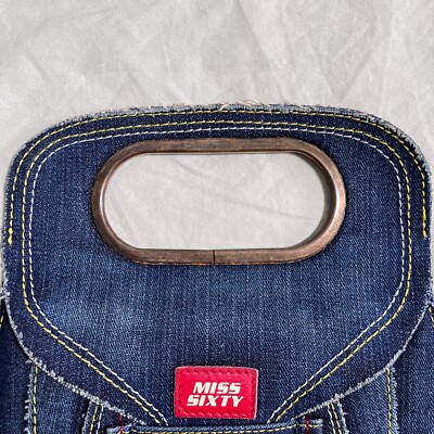 Miss Sixty Vintage Denim Blue Mini Y2K Clutch Bag | eBay
