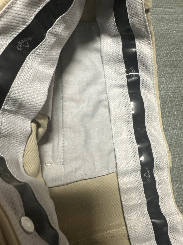 Callaway Mens 36x30 Performance Golf Pants Athletic Flat Front Beige eBay