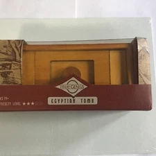 True Genius Egyptian Tomb Wood Puzzle Brain Teaser Game