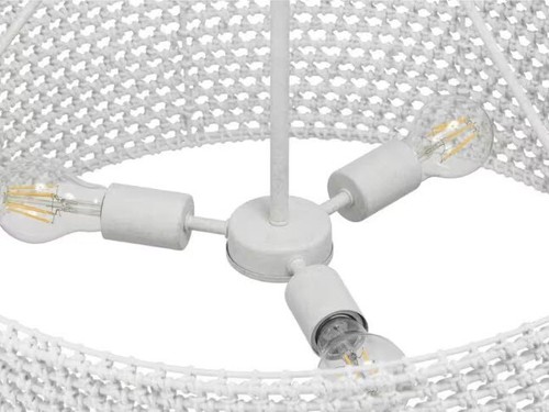 Progress Lighting Sugar Reef 22 in. 3-Light Cottage White Coastal Shaded Pendant - Picture 3 of 8