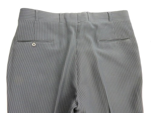 Men's Classic Collection Action Navy Blue Pin-striped Dress Pants Size: 38 R - Picture 8 of 9