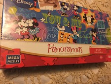 New Sealed Disney Panoramas Mickey Minnie You Me 750 pc Puzzle - 36 x12