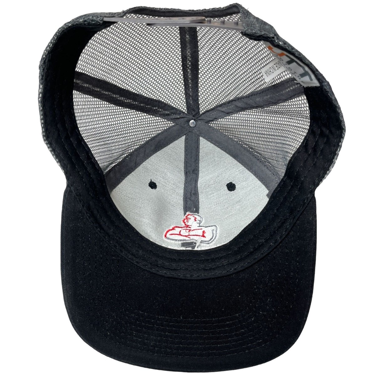 HTT Baseball Hat Cap Unisex Black Strap Back Hercules Tires Muscle Man View 5