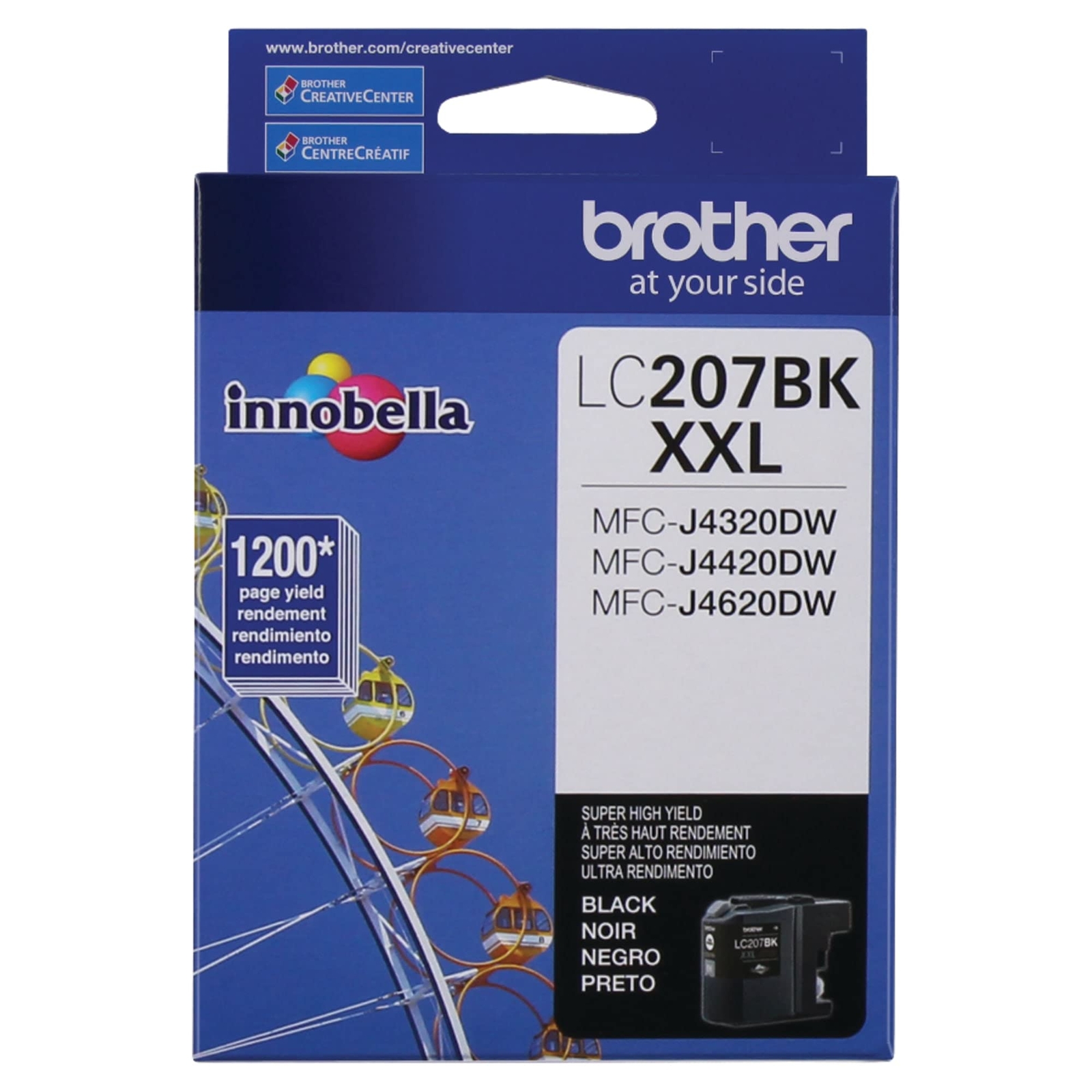 Printer LC207BK Super High Yield Ink Cartridge, Black-image