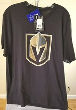 Las Vegas Golden Knights NHL Fanatics Black Deryk Engelland #5 Large T-Shirt 