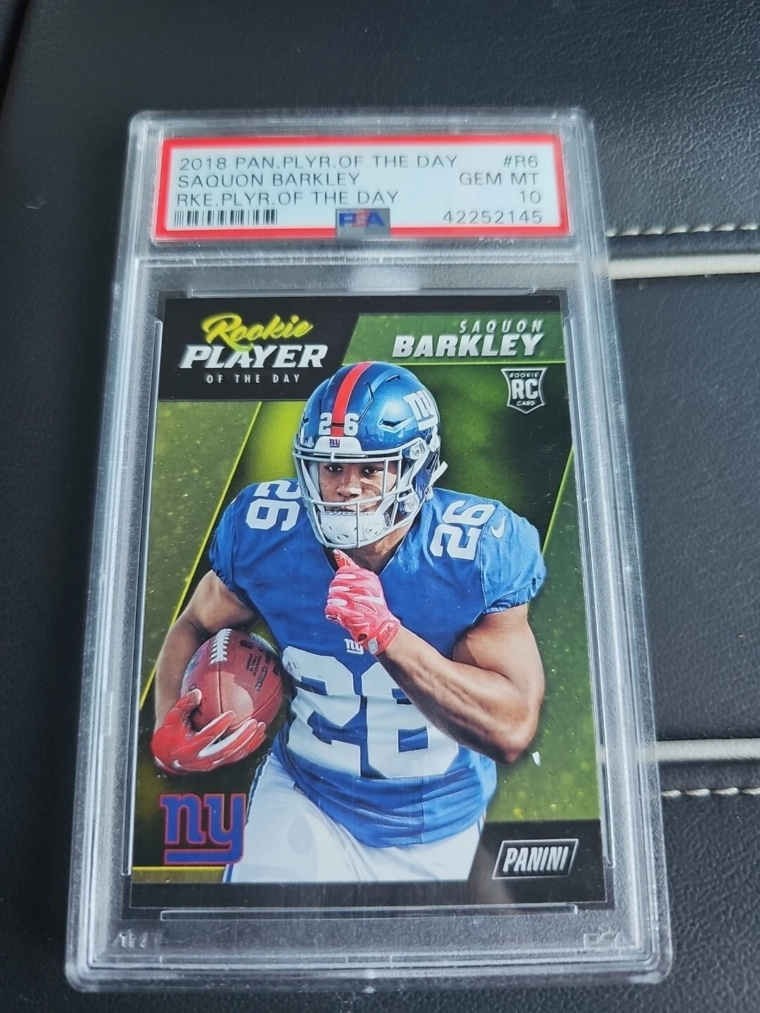 Saquon Barkley Panini Player of the Day Rookie Player of the Day #R6 Base