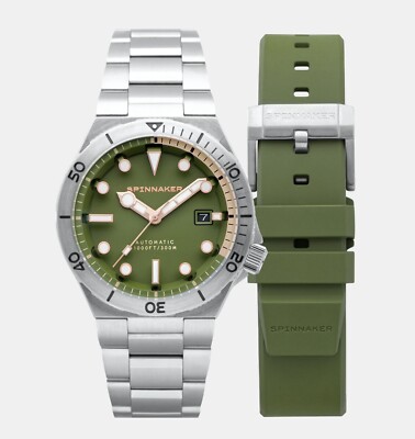 Spinnaker Boettger Dark Olive Automatik Herrenuhr Limited Edition Timepiece