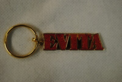 Evita Glitter Red Logo Keyring New Official Sold In Theatre Shows RARE
