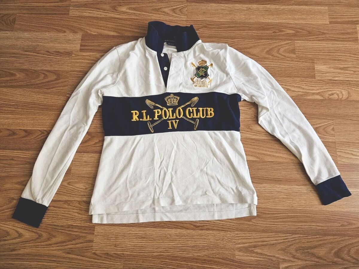 Rare Polo Ralph Lauren Sport PRL Club Rugby Long Sleeve Rare Polo Ralph Lauren Sport PRL Club Rugby Long Sleeve
